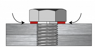 Spaltkorrosion einer Schraubverbindung