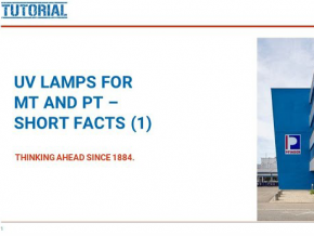 UV Strahler für die MT und PT Prüfung